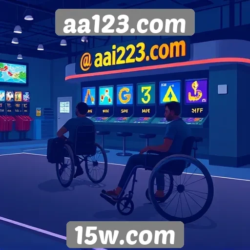 Análise de acessibilidade no site de jogos aa123.com
